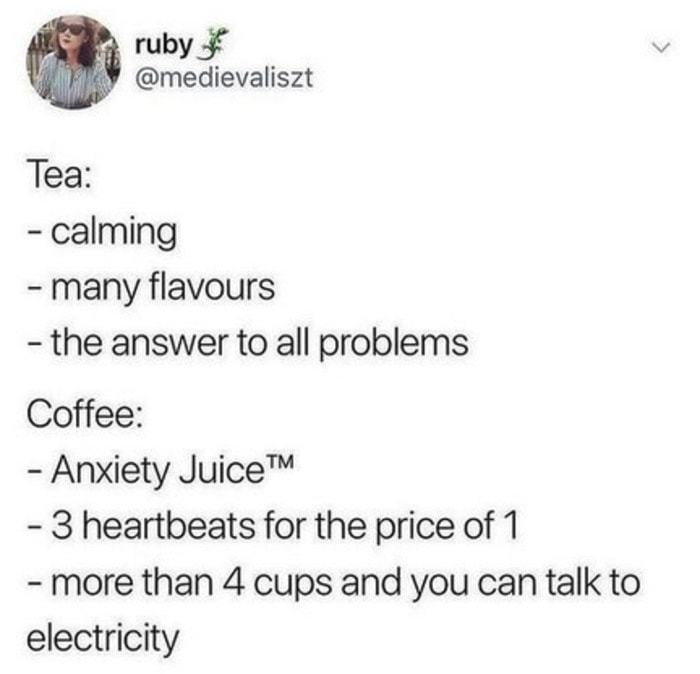Coffee Memes - anxiety juice