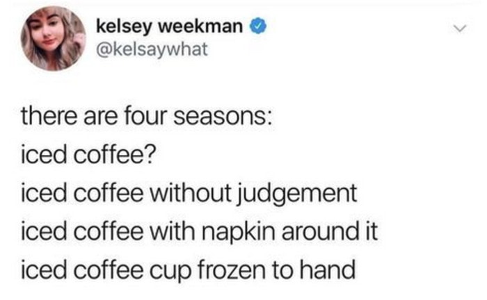 Coffee Memes - four seasons