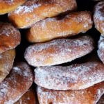 Doughnut or Donut - powdered doughnuts