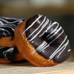 Doughnut or Donut - chocolate glazed doughnuts