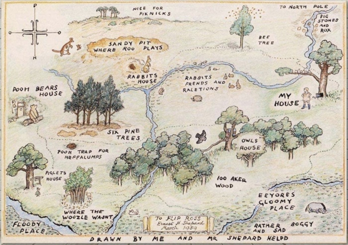 Fantasy Maps - Hundred Acre Woods