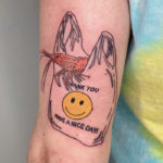 Funny Tattoos - Shrimp out of takeout box