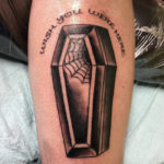 Funny Tattoos - coffin wish you were here