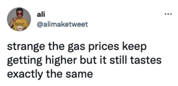 Gas Memes Tweets - tastes the same