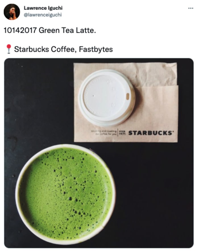 Green Starbucks Drinks - Green Tea Latte