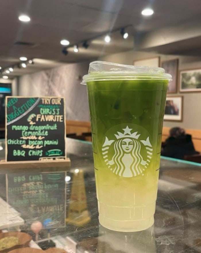 Green Starbucks Drinks - Iced Matcha Lemonade