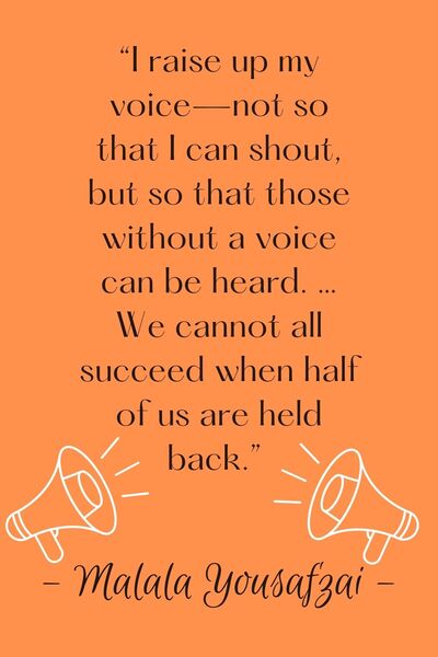 Motivational Quotes For Women - Malala Yousefzai