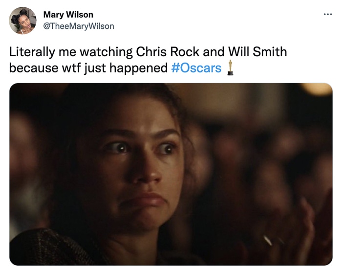 Oscar Memes - Zendaya Chris Will