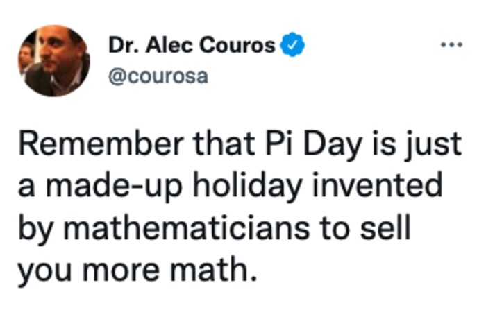Pi Day Memes - Made-up holiday