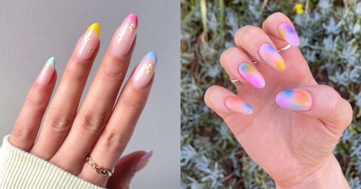 25 Colorful Spring Nail Ideas (2022) - Let's Eat Cake