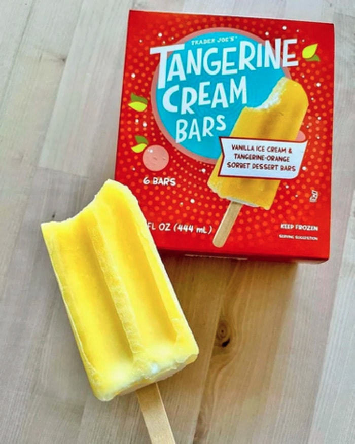 Trader Joe's Ice Cream - Tangerine Cream Bars