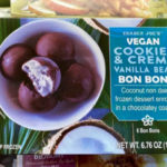 Trader Joe's Ice Cream - Vegan Cookies and Creme Vanilla Bean Bon Bons