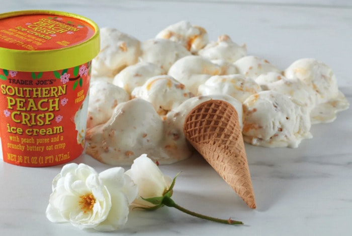 Trader Joe's Ice Cream - Southern Peach Crisp Ice Cream