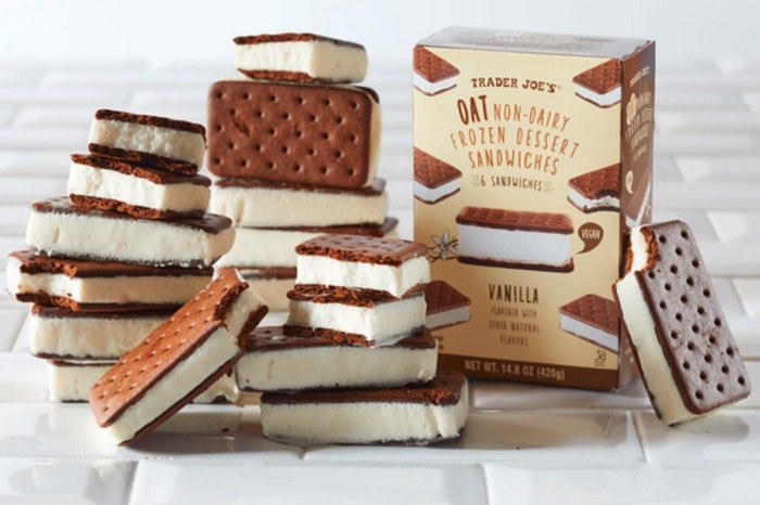 Trader Joe's Ice Cream - Oat Non-Dairy Frozen Dessert Sandwiches