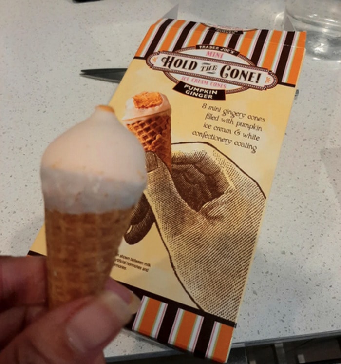 Trader Joe's Ice Cream - Pumpkin Ginger Hold the Cone!