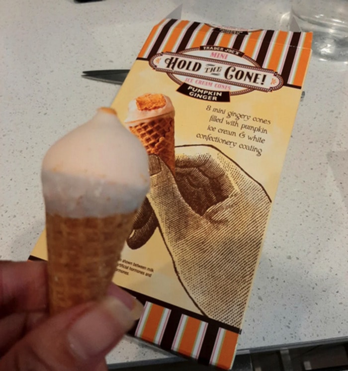 Trader Joe's Ice Cream - Pumpkin Ginger Hold the Cone!