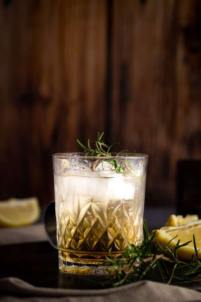 Whiskey Drinks - Bourbon Rosemary Cocktail