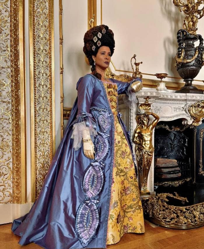 Queen Charlotte Bridgerton spinoff - purple dress