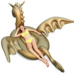 Best Pool Floats - Golden Dragon Pool Float