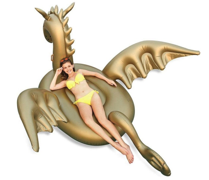 Best Pool Floats - Golden Dragon Pool Float