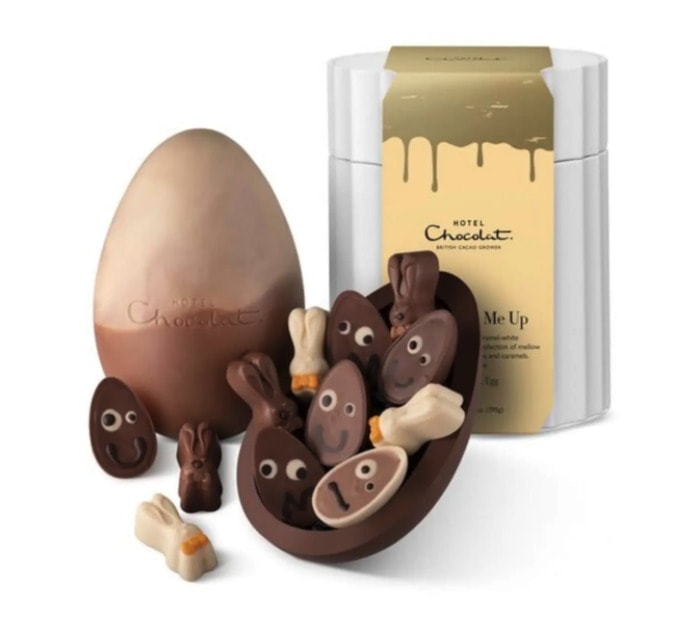 Easter Chocolates - Chocolate Egg With Bunnies