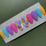 Easter Nails - Glittery Peeps Nails