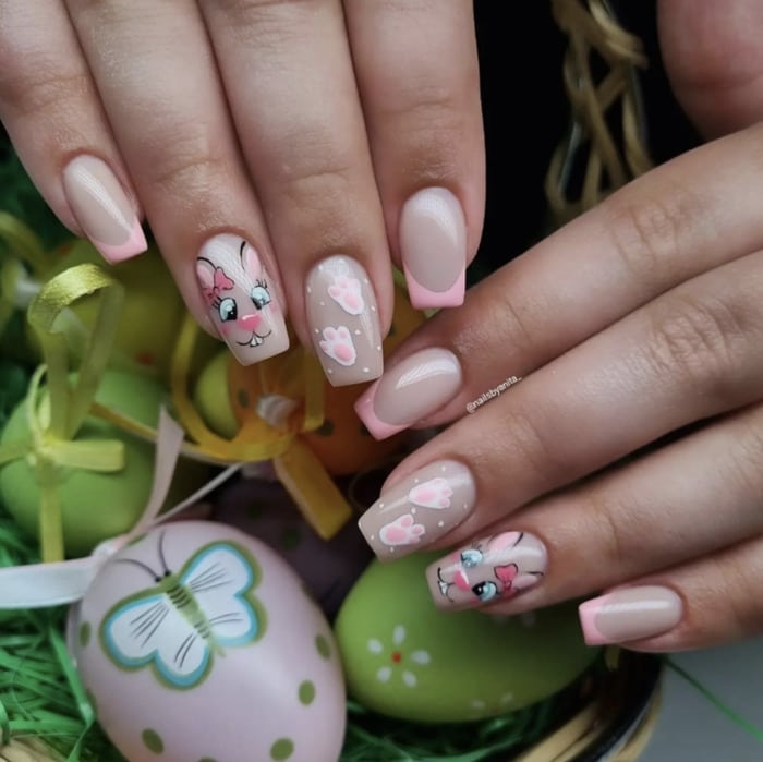 Easter Nails - Bunnies and Paws