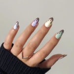 Easter Nails - Chocolate Dipped Polka dots