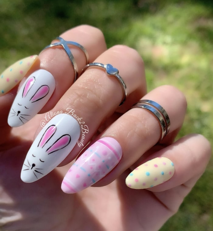 Easter Nails - Hand Painted Press Ons