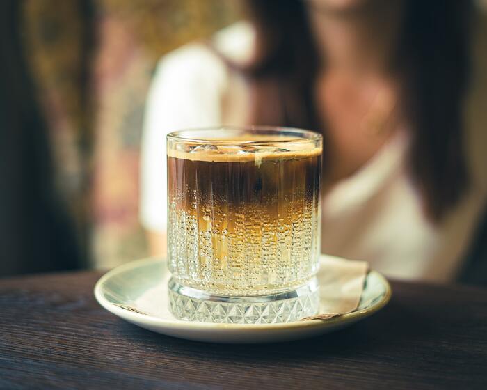 Espresso Tonic - drink on a table