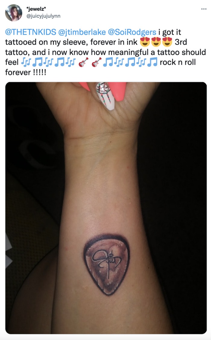 Justin Timberlake Tattoos - Signature