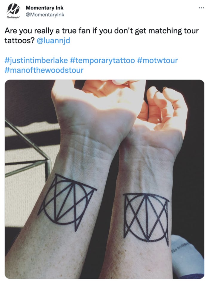 Justin Timberlake Tattoos - Man of the Woods