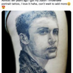 Justin Timberlake Tattoos - Portrait
