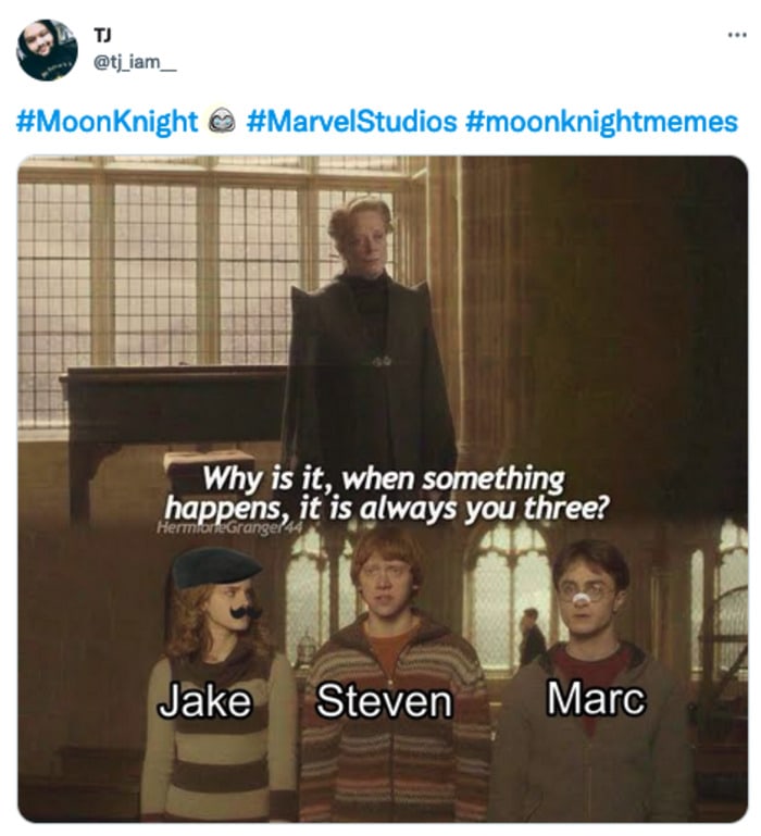 Moon Knight Memes - you three Harry Potter meme