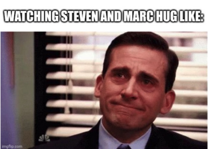 Moon Knight Memes - Steven and Marc hug
