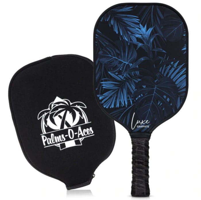 Pickleball Paddles - Midnight Palms Luxe Graphite Pickleball Paddle 