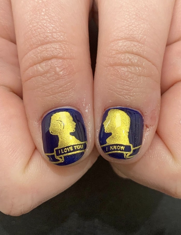 Star Wars Nails - I love you I know
