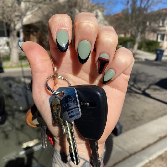 Star Wars Nails - Boba Fett