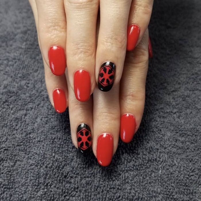 Star Wars Nails - Sith Nails
