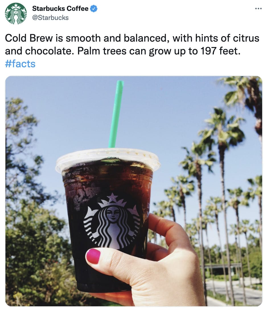 Starbucks Cold Brew - tweet