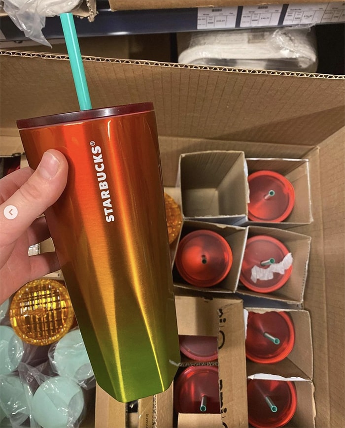 Starbucks Summer 2022 Tropical Orange Floral Cold Cup Summer Collection  Limited Edition New Cup Release Starbucks Venti Tumbler 