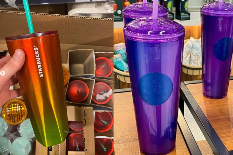 Starbucks Tumbler 24oz NEW Starbucks 2022 Target exclusive Orange Spring Floral Butterfly Spring Edition Mother's Day