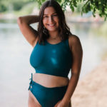 Swimsuits for Big Busts - Wild Isles Zoe High Neck Bikini Top