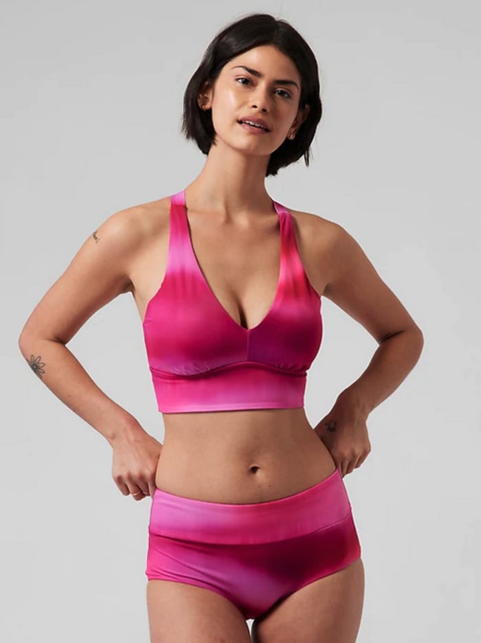 Swimsuits for Big Busts - Athleta Plunge Bikini Top