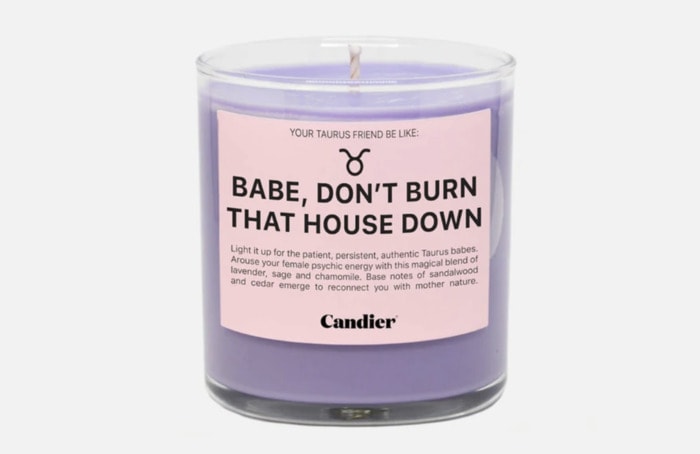 Taurus Gifts - Taurus Candle