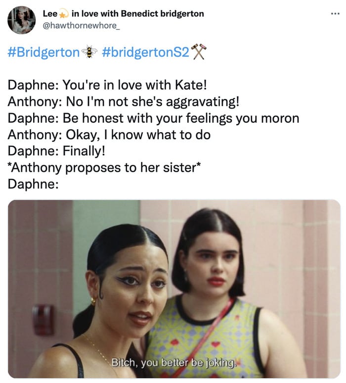 Bridgerton Season 2 Memes Tweets - euphoria