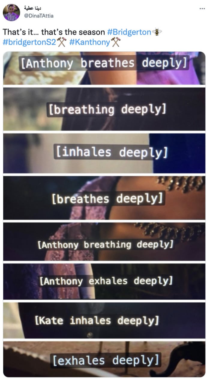 Bridgerton Season 2 Memes Tweets - breathing deeply