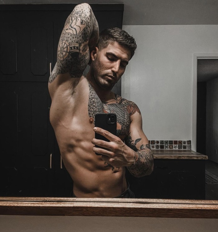Thoren Bradley Chopping Wood Guy - mirror picture