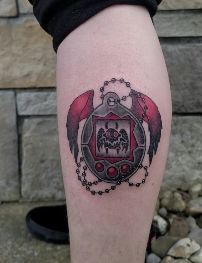 Cryptid Tattoos - Mothman Tamagotchi
