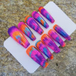 Cute Summer Nails - Tie Dye Press-Ons
